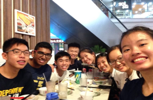 Picture: Harold’s 5.09 (2014) classmates/friends from his Orientation Group  who also ran for Student Council.